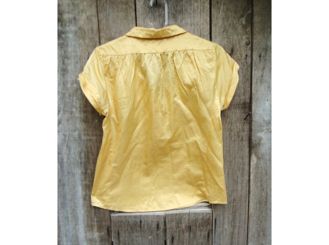 Blusa Sandro de seda amarilla Amarillo - vista 8