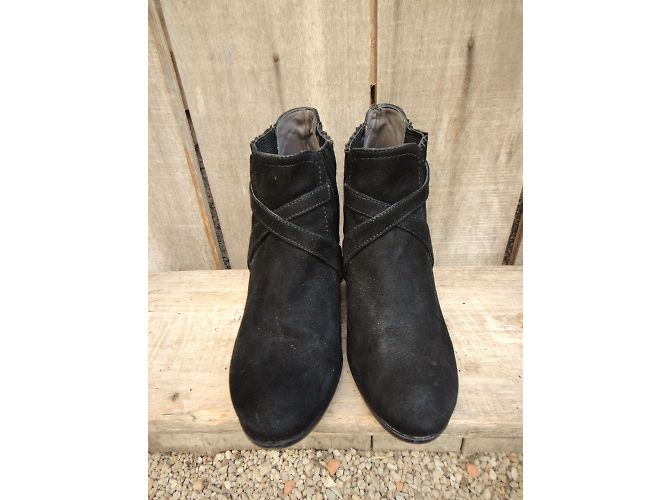 Autre Marque Gelati Stiefeletten aus schwarzem Velourskalbfell - Ansicht 6