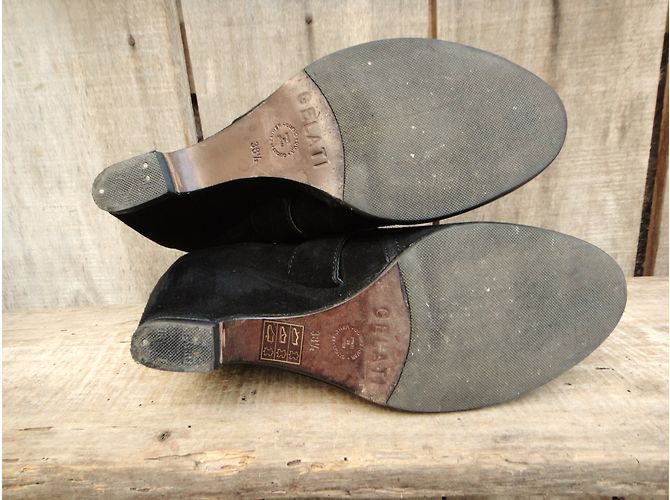 Autre Marque Gelati Stiefeletten aus schwarzem Velourskalbfell - Ansicht 8