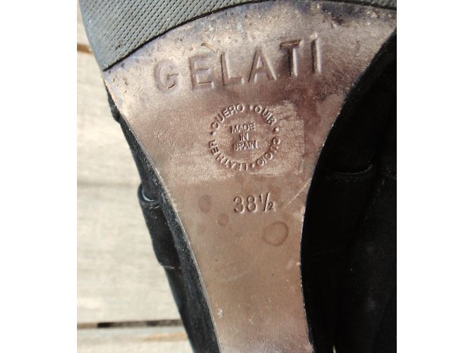 Autre Marque Gelati Stiefeletten aus schwarzem Velourskalbfell - Ansicht 9