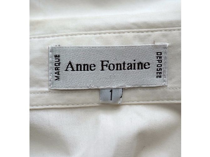 Haut En Dentelle Blanche Anne Fontaine - Taille 38 - Manches Longues - Occasion Très Bon état