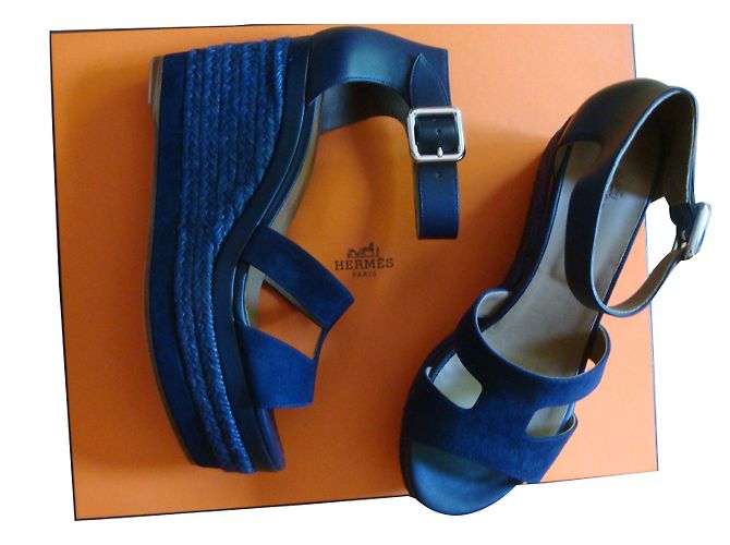 Hermès Espadrilles Navy blue - view 2