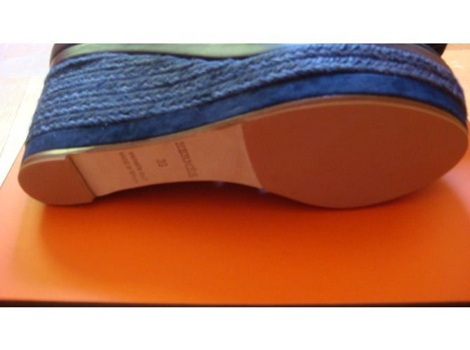 Hermès Espadrilles Navy blue - view 7