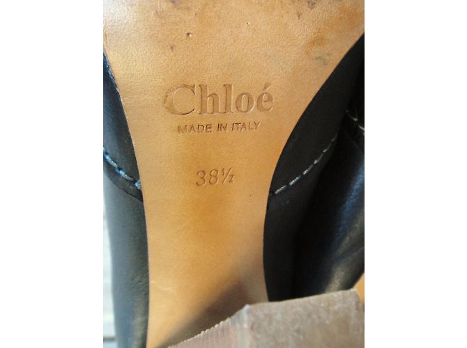 Botas altas de cuero negro Chloé - vista 10