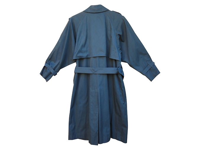 Gabardina Burberry Azul Marino de Algodón - vista 2