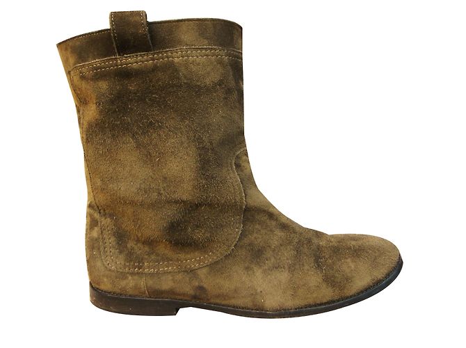 Botines Acne Jeans Caqui de piel - vista 2