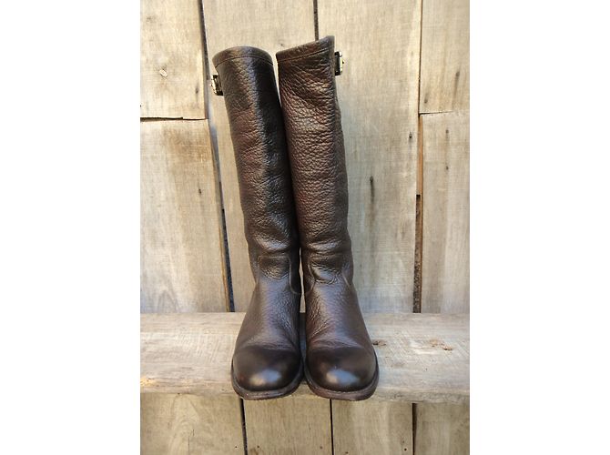 Botas Geronimo Free Lance de cuero marrón Castaño - vista 6