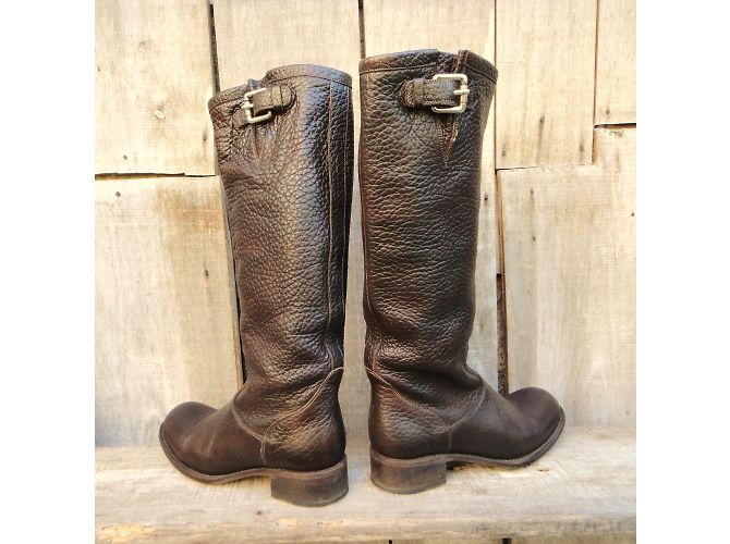 Botas Geronimo Free Lance de cuero marrón Castaño - vista 7