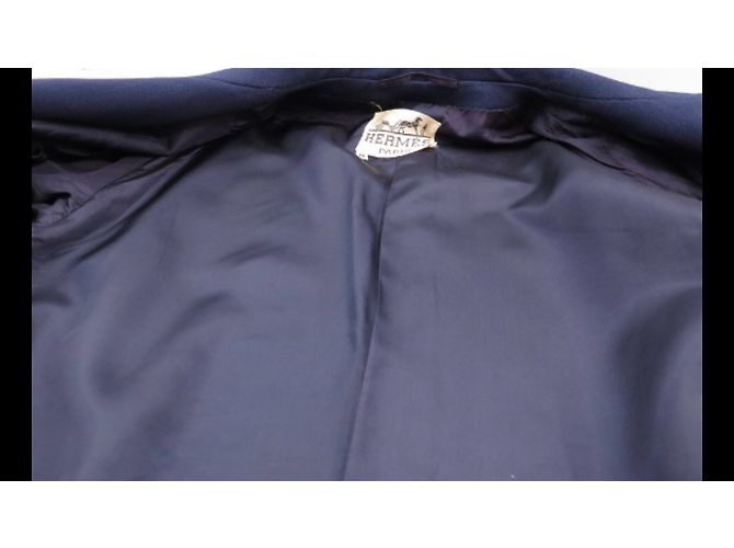 Hermès Impermeabili Blu navy - vista 3