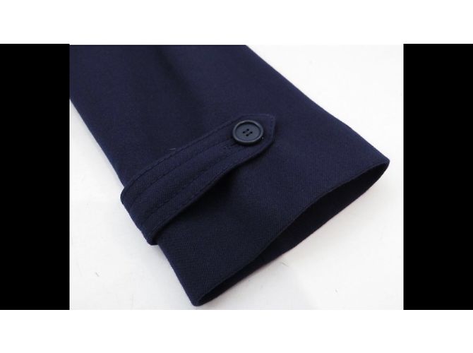 Hermès Impermeabili Blu navy - vista 7