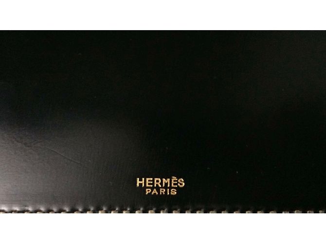 Hermès Agenda caja caja cuero Negro - vista 2