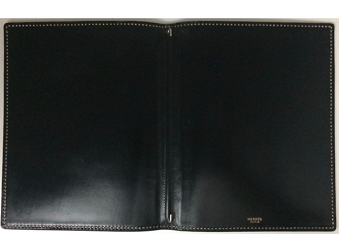 Hermès Agenda caja caja cuero Negro - vista 3