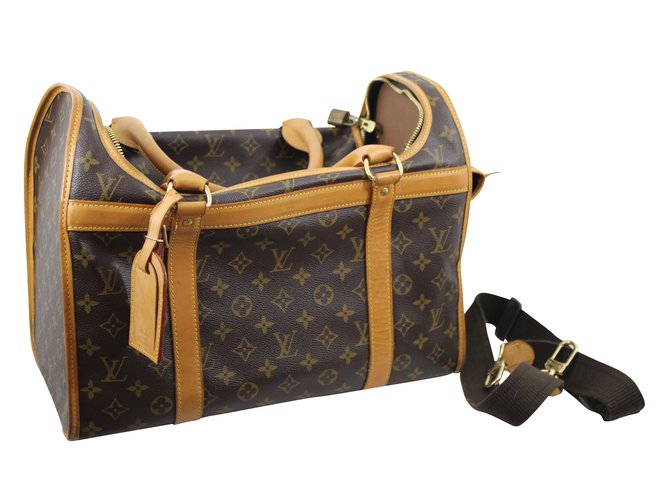 Louis Vuitton Pet Carrier Marrone scuro - vista 2