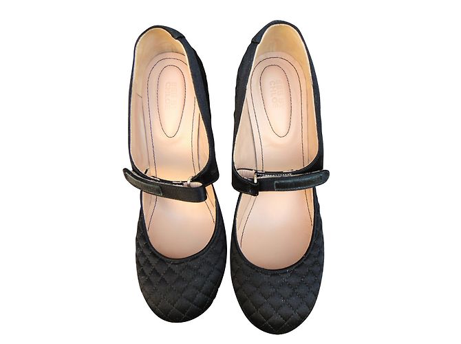 Décolleté Babies See by Chloé nere in raso e pelle 37 Nero - vista 2
