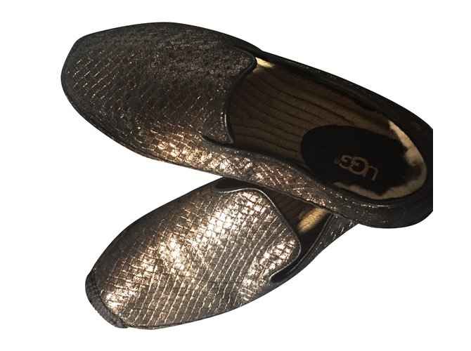 Espadrillas Ugg in pelle bronzo 39FR - vista 2