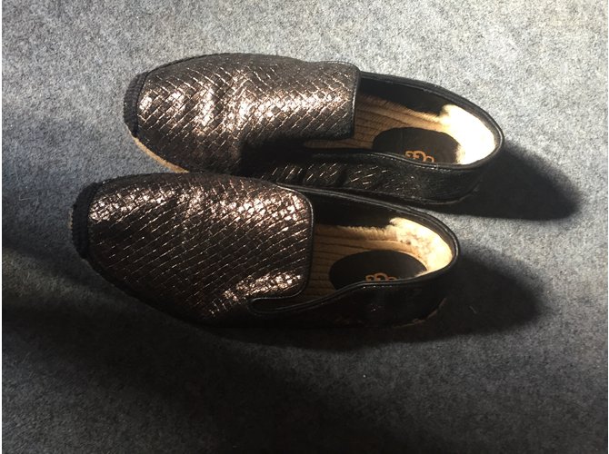 Espadrillas Ugg in pelle bronzo 39FR - vista 3