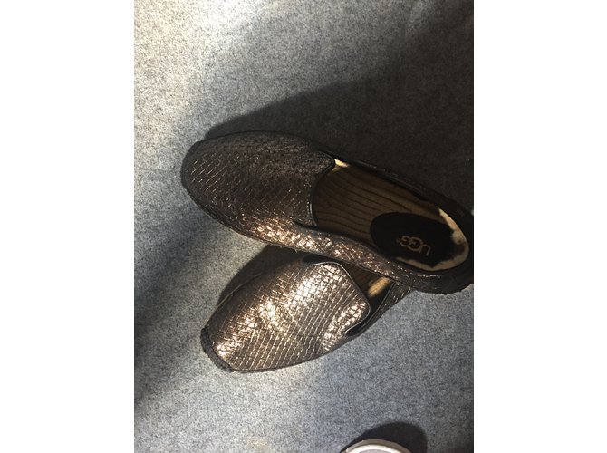Espadrillas Ugg in pelle bronzo 39FR - vista 4