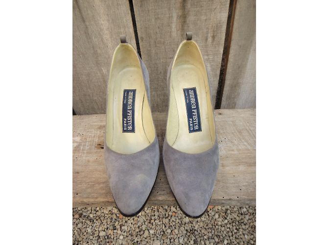 Autre Marque Andrea Pfister Pumps aus grauem Wildleder Größe 35 - Ansicht 6