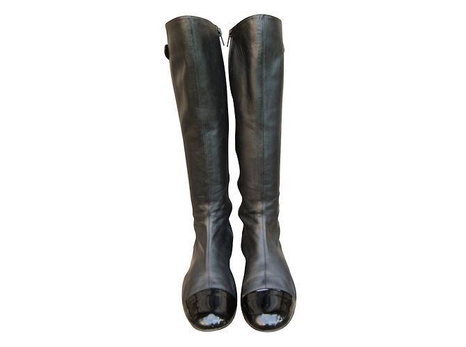 Botas de cuero negras Colisee De Sacha Negro - vista 2