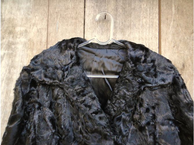 Autre Marque Schwarze Astrakanjacke - Ansicht 6
