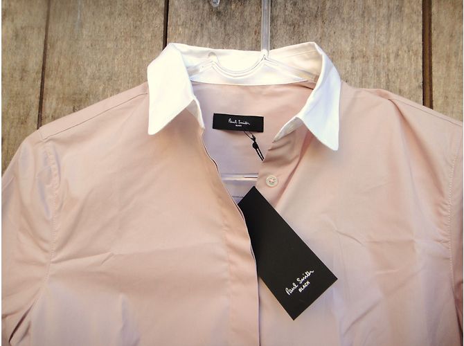 Camicia Paul Smith Black Label Rosa e Bianca in Cotone - vista 3