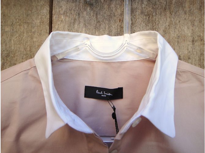 Camicia Paul Smith Black Label Rosa e Bianca in Cotone - vista 5