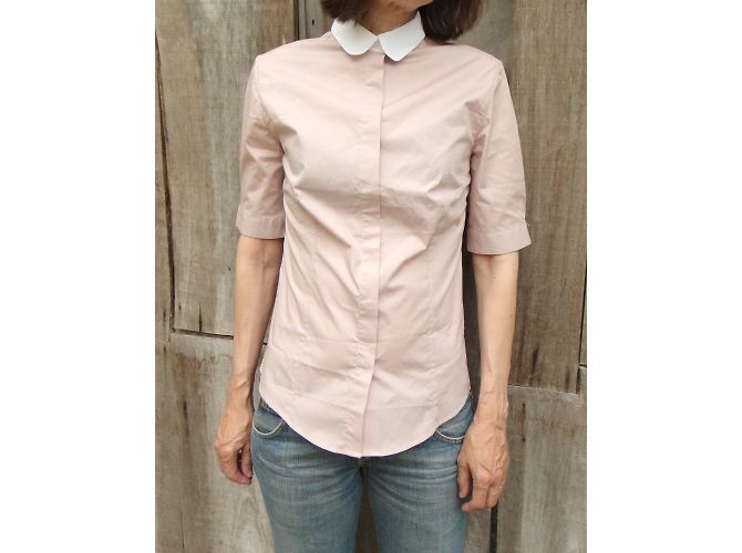 Camicia Paul Smith Black Label Rosa e Bianca in Cotone - vista 8