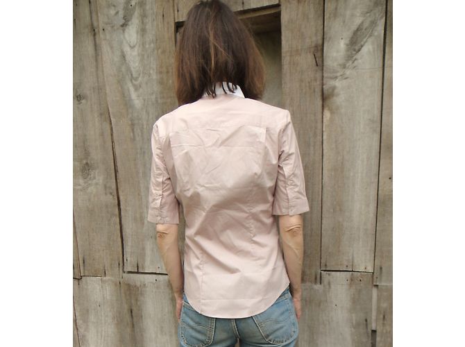 Camicia Paul Smith Black Label Rosa e Bianca in Cotone - vista 9