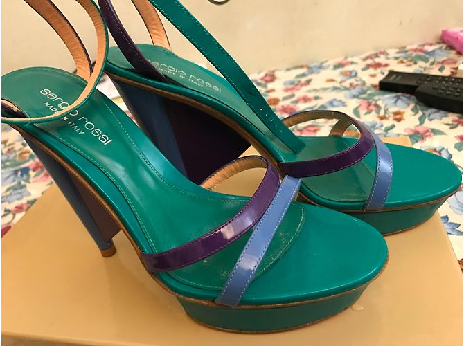 Sandali Sergio Rossi in pelle multicolore 36IT - vista 9