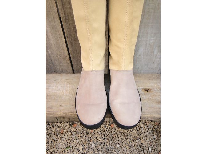 Botas Tod's Beige y Gris de Gamuza 37.5FR - vista 5
