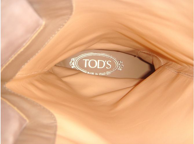 Botas Tod's Beige y Gris de Gamuza 37.5FR - vista 9