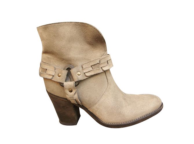 Botines de nubuck beige Sartore - vista 2