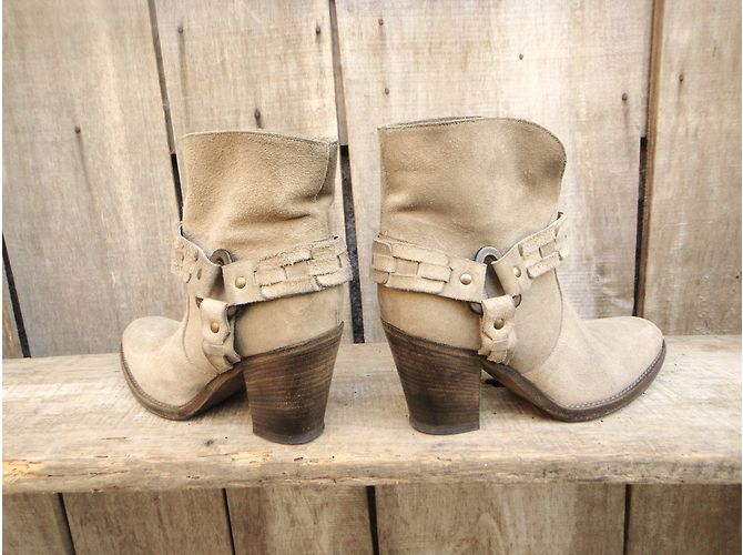 Botines de nubuck beige Sartore - vista 4