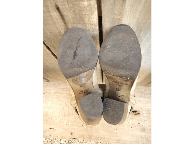 Botines de nubuck beige Sartore - vista 5