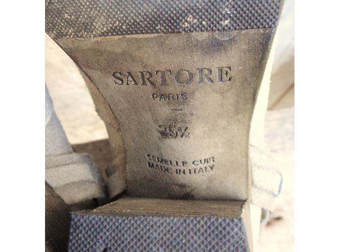 Botines de nubuck beige Sartore - vista 6