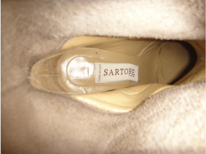 Botines de nubuck beige Sartore - vista 7