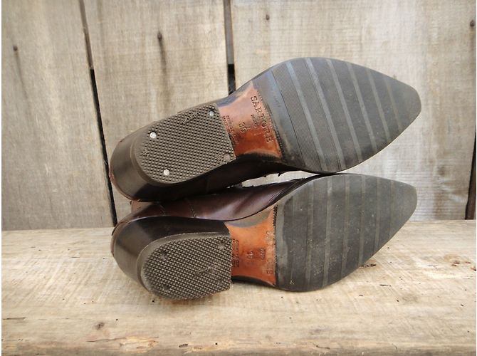 Botines Sartore de piel marrón Castaño - vista 5