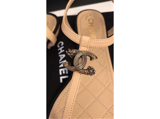 Chanel Sandalen Beige - Ansicht 3