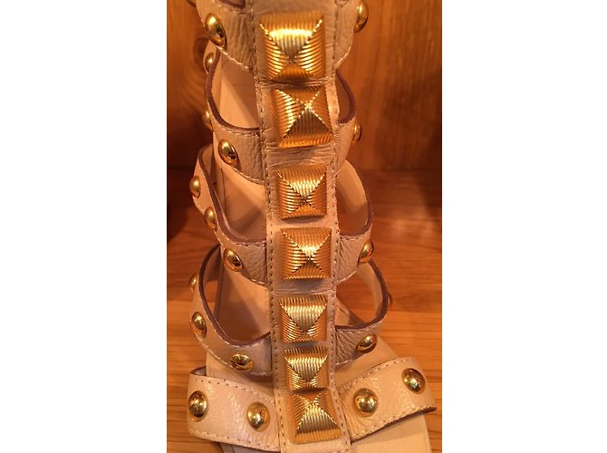 Sandali Giuseppe Zanotti in pelle nude 10 cm - vista 4