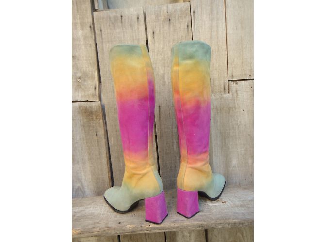 Free Lance Stiefel aus mehrfarbigem Wildleder Größe 37 Mehrfarben - Ansicht 4