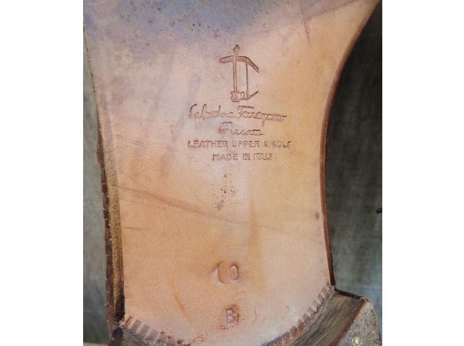 Scarpe Derby Salvatore Ferragamo in pelle marrone - vista 7