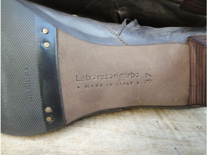 Botines Ariel Laboratorigarbo de piel marrón 37 Castaño - vista 8