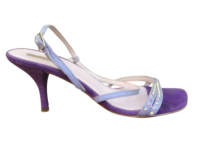 Sandali Jaime Mascaro in pelle viola 38 Porpora - vista 2
