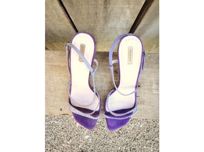 Sandali Jaime Mascaro in pelle viola 38 Porpora - vista 4