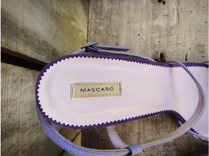 Sandali Jaime Mascaro in pelle viola 38 Porpora - vista 5