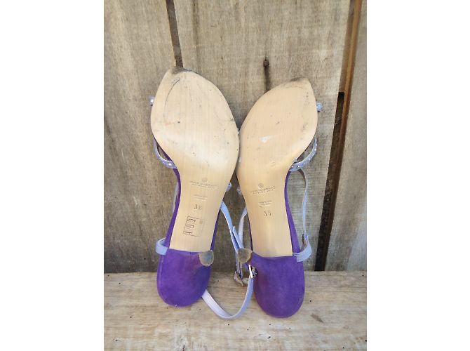 Sandali Jaime Mascaro in pelle viola 38 Porpora - vista 8