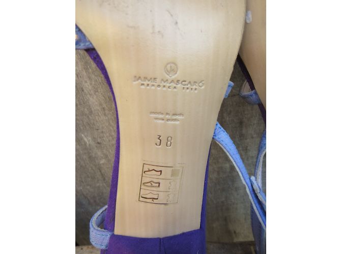 Sandali Jaime Mascaro in pelle viola 38 Porpora - vista 9