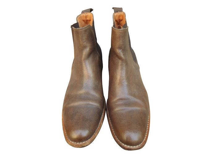 Botines Heschung de piel marrón Castaño - vista 2