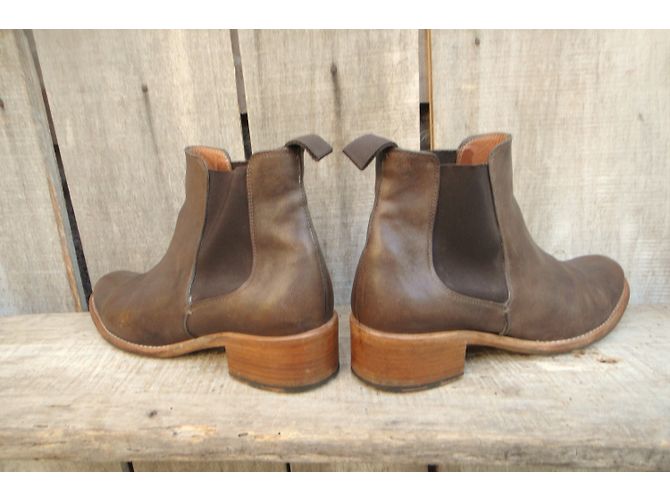 Botines Heschung de piel marrón Castaño - vista 4