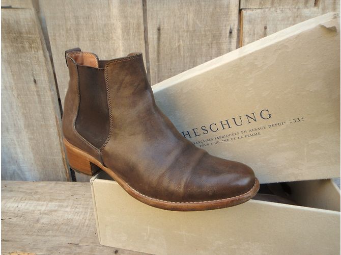 Botines Heschung de piel marrón Castaño - vista 7